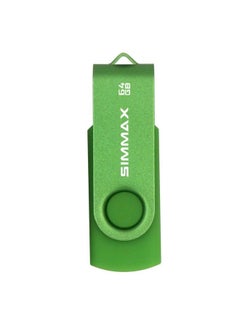 SIMMAX Usb Flash Drives 3 Pack 64Gb Memory Stick Swivel Design Usb 2.0 Flash Drive Thumb Drive Zip Drives (64Gb Blue Green Black)  - Image 5