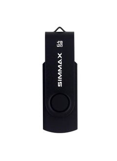 SIMMAX Usb Flash Drives 3 Pack 64Gb Memory Stick Swivel Design Usb 2.0 Flash Drive Thumb Drive Zip Drives (64Gb Blue Green Black)  - Image 3