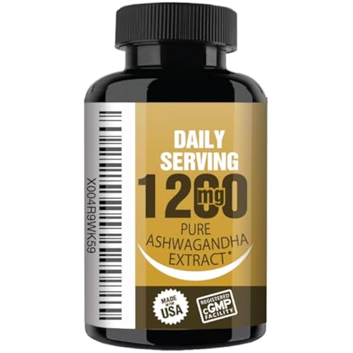 NooMost Ashwagandha 1200mg Supplement | 10% Withanolides with Black Pepper Extract | Pure Root Extract for Stress Relief, Promotes Energy, Mood, Helathy Sleep for Men & Women | 120 Capsules - Image 2