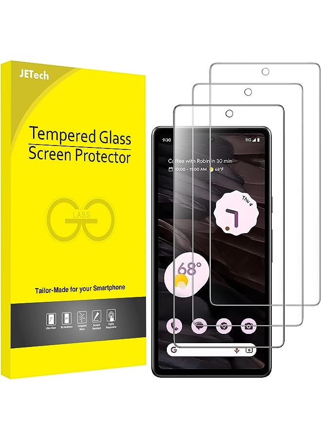 Jetech - Screen Protector for Google Pixel 7a 6.1-Inch, Fingerprint Compatible, Tempered Glass Film, HD Clear, 3-Pack - Image 1