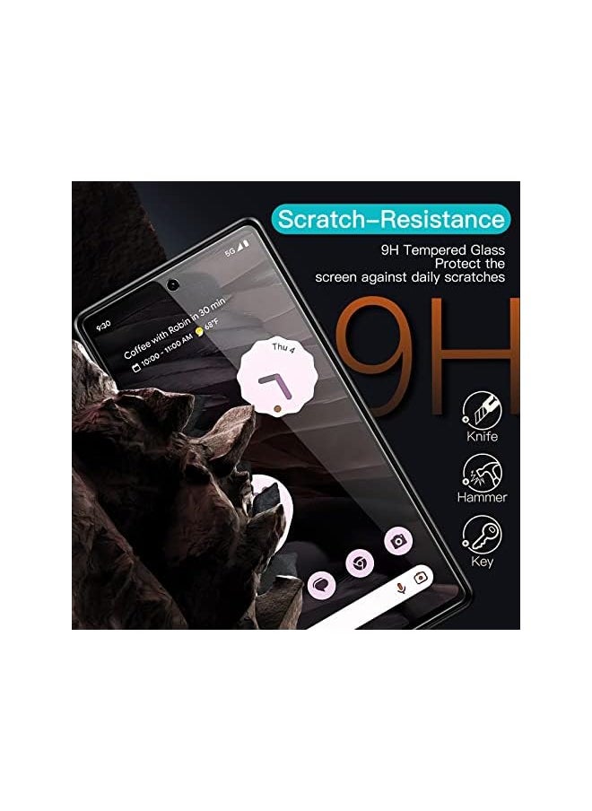 Jetech - Screen Protector for Google Pixel 7a 6.1-Inch, Fingerprint Compatible, Tempered Glass Film, HD Clear, 3-Pack - Image 1