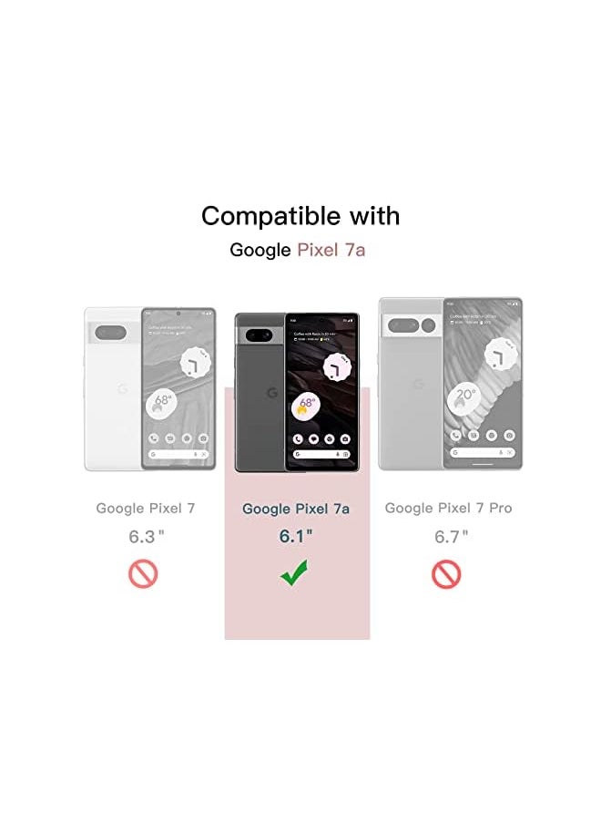 Jetech - Screen Protector for Google Pixel 7a 6.1-Inch, Fingerprint Compatible, Tempered Glass Film, HD Clear, 3-Pack - Image 1