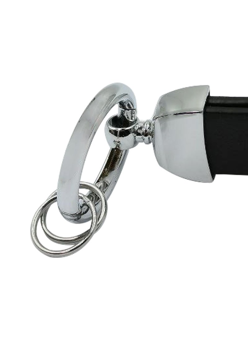 Mercedes-Benz - Car Key Chain Super Finish Metal Ring Leather Strap Keychain MERCEDES-BENZ - Image 1