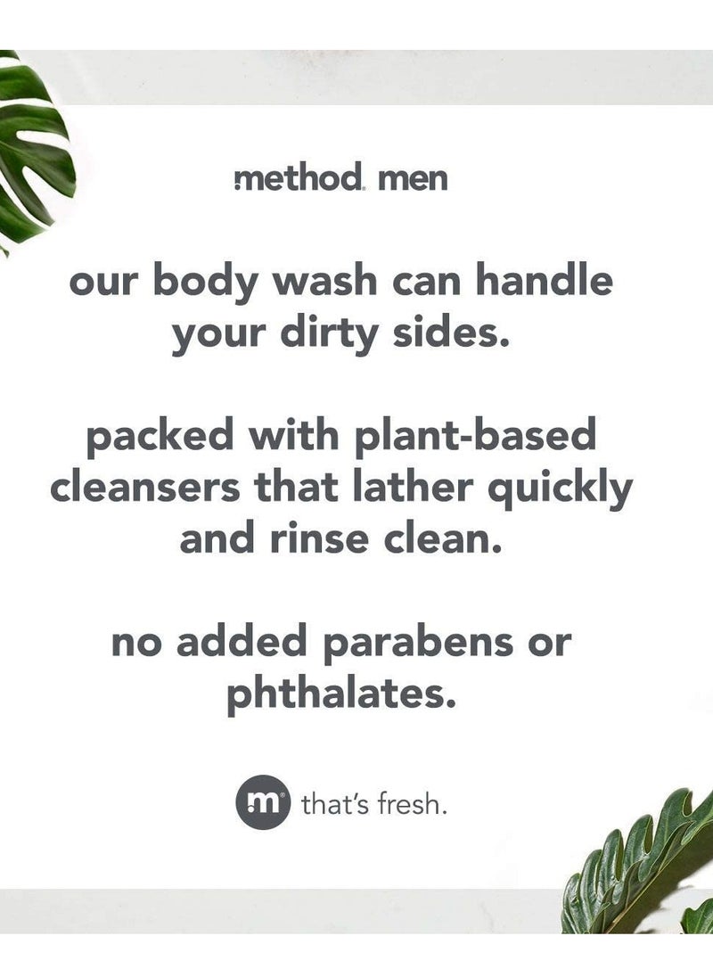 Method - Method Men 2-in-1 Shampoo Plus Conditioner, Cedar and Cypress, Daily hair and Scalp Care, Paraben and Phthalate Free, Mini Travel Size 3.4 oz (Pack of 3) - Image 1