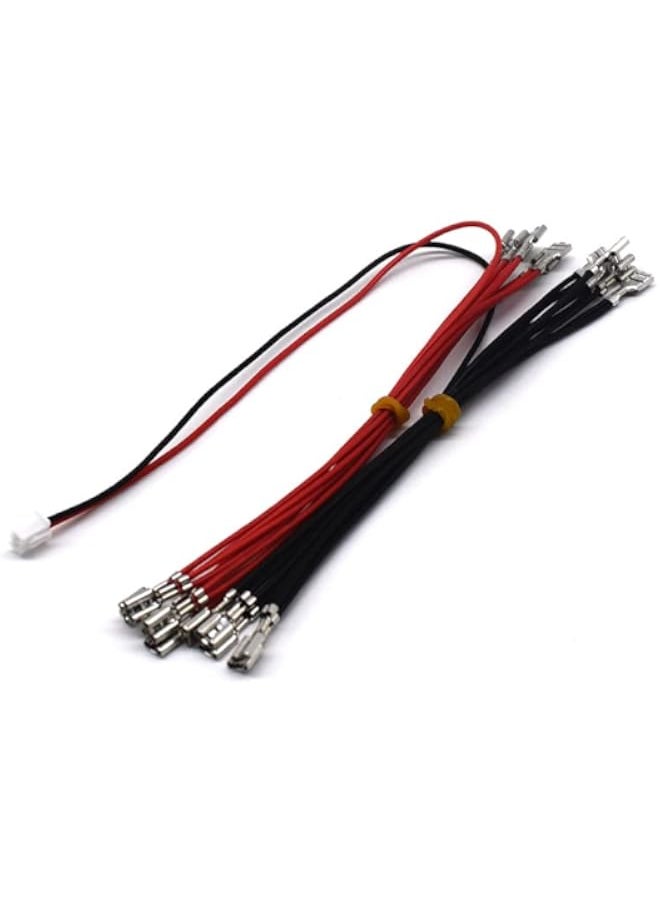 Generic - Arcity 2 Pcs Arcade Cable Wire LED Button Power Cable Daisy Chain 0.187 Inch/4.8mm Terminals Jumper Wire Harness Lighted Up 20 LED Arcade Buttons for USB Encoder, MAME, Arcade1Up, Raspberry Pi,PC New - Image 1