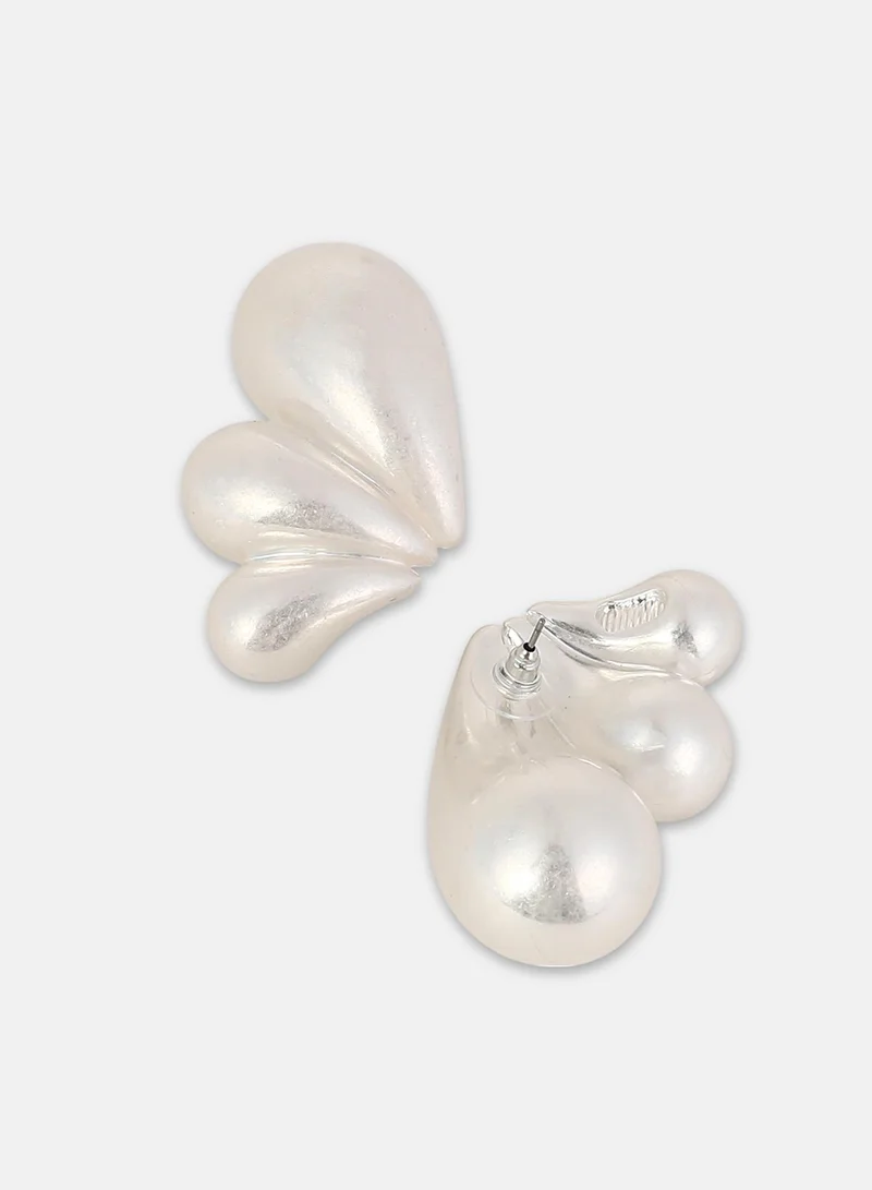 Sohi  Women's The Puffy Teardrop Shaped Drop Earrings for Women | Best Price UAE