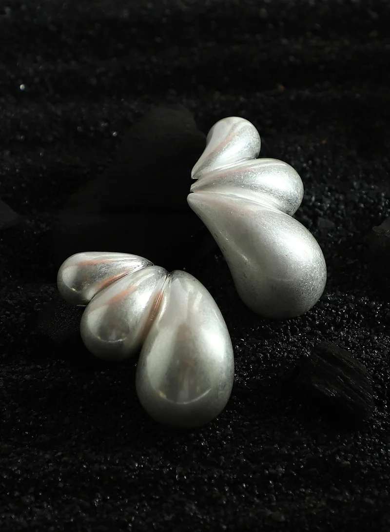 SOHI Women's The Puffy Teardrop Shaped Drop Earrings