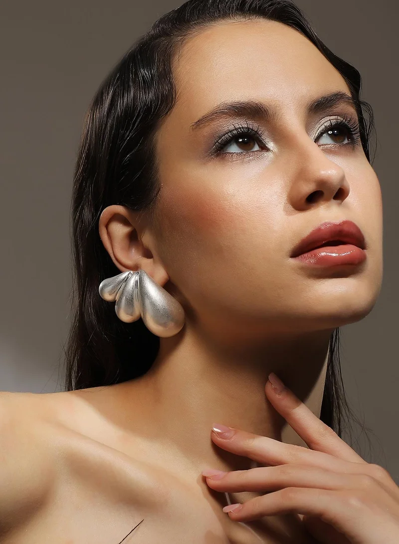 Sohi  Women's The Puffy Teardrop Shaped Drop Earrings for Women | Best Price UAE