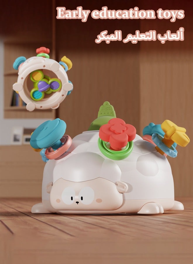 Baby rattle toys Baby rattle teether Early education cognitive toys Fine motor training Suitable for babies aged 0-3 years  - Image 1