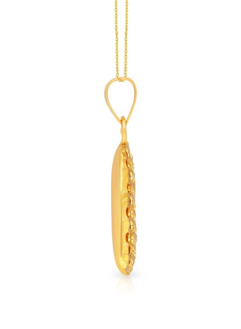 Malabar Gold and Diamonds 22 Karat 916 Purity Gold Pendant PDNOB17355Y - Image 3