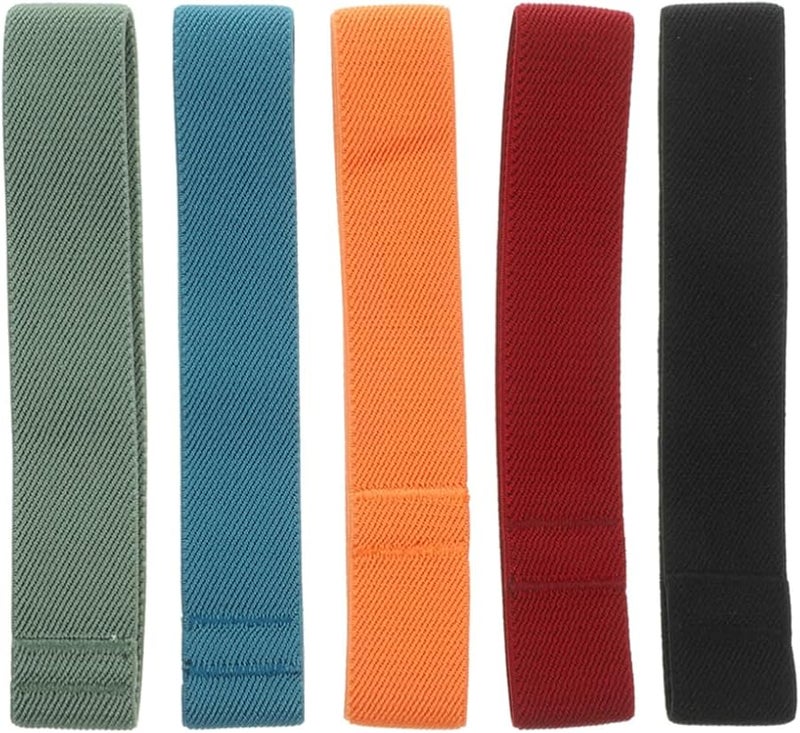 5 قطع أربطة مرنة لعلب الغداء من النايلون، أحزمة شد للمنزل والمكتب والنزهات، مقاس 5.90 × 0.98 بوصة - Image 2