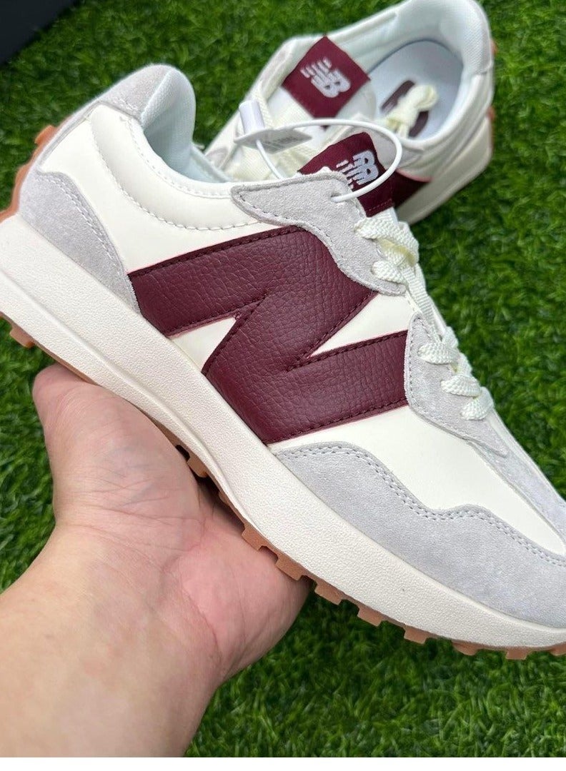 New Balance NB 327 Classic 70s Italian Style Casual Sport Shoes Unisex Rust Red - Image 1