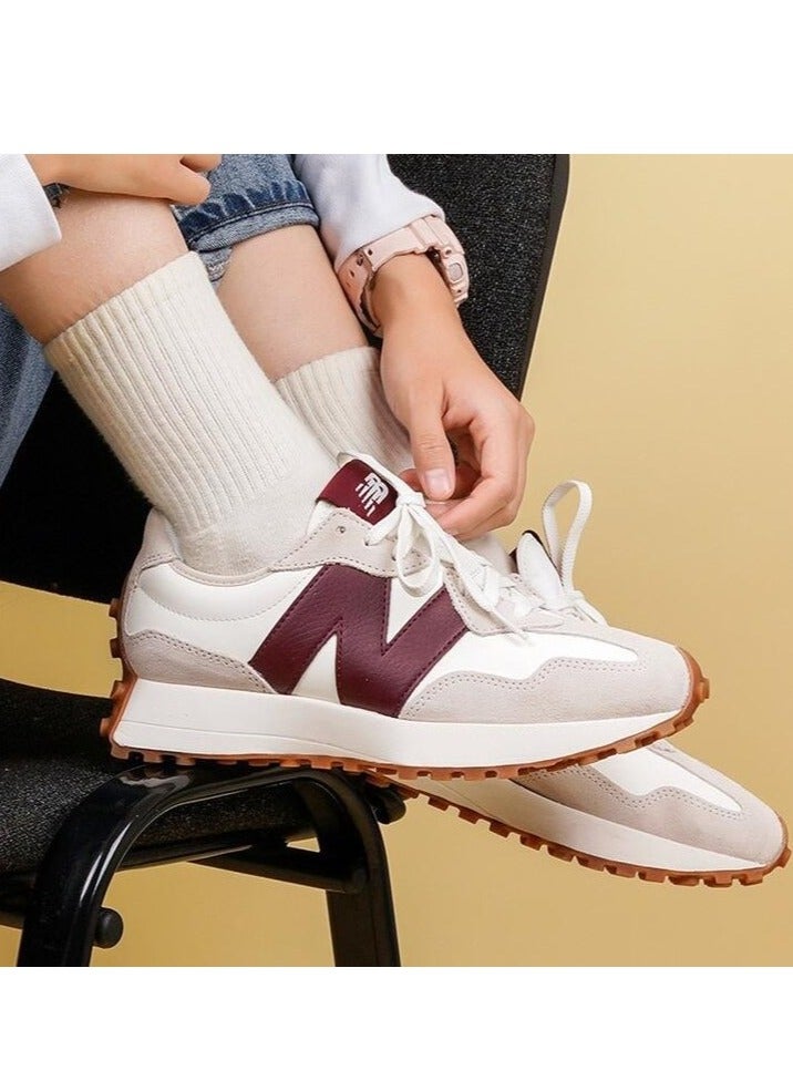 New Balance NB 327 Classic 70s Italian Style Casual Sport Shoes Unisex Rust Red - Image 3