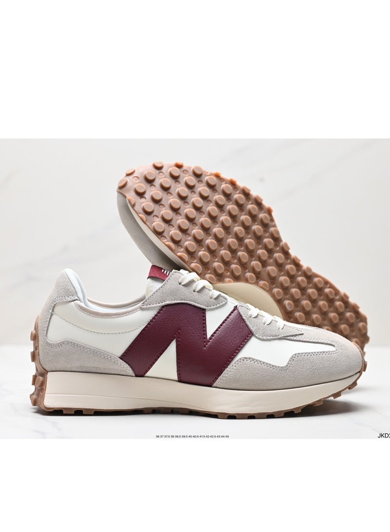New Balance NB 327 Classic 70s Italian Style Casual Sport Shoes Unisex Rust Red - Image 4