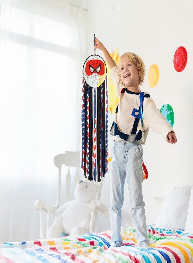 Alynsehom Dream Catcher Handmade Dreamcatcher Room Nursery Decor for Girls Boys Kids Bedroom Baby Room Party Children Playroom Dorm Decoration Wall Hanging Ornament Craft Gift (Spider) - Image 2
