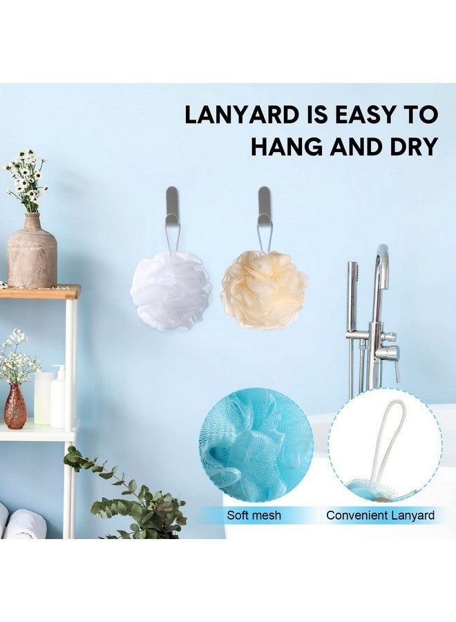 Chengu 50 Pack Loofah Sponge Bath Sponge Shower Loofah Mesh Shower Ball Bath Pouf Wash Body Puff For Women Men 30 G (Multicolor) - Image 4