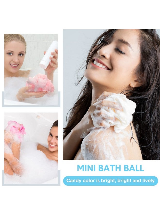 Chengu 50 Pack Loofah Sponge Bath Sponge Shower Loofah Mesh Shower Ball Bath Pouf Wash Body Puff For Women Men 30 G (Multicolor) - Image 5