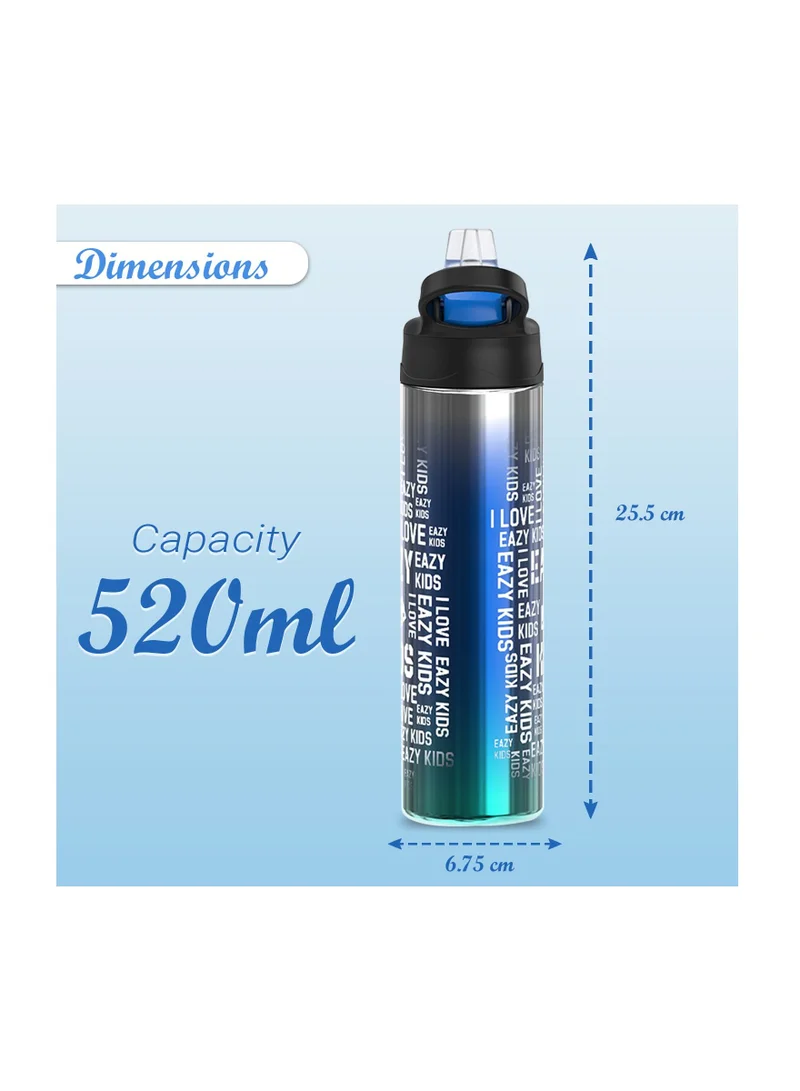 Eazy Kids  Eazy Kids Double wall Stainless Steel Water Bottle - Blue (530ml)  | Best Price UAE