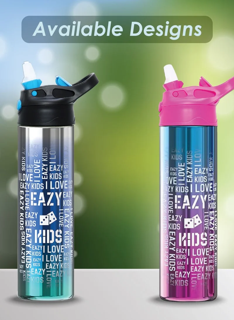 Eazy Kids  Eazy Kids Double wall Stainless Steel Water Bottle - Blue (530ml)  | Best Price UAE
