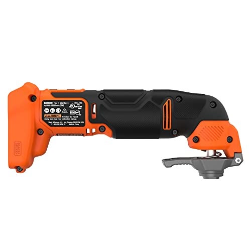 BLACK+DECKER BLACK + DECKER 20V MAX Oscillating Tool, MultiTool, 6-speed, Tool Only (BDCOS20B) - Image 4