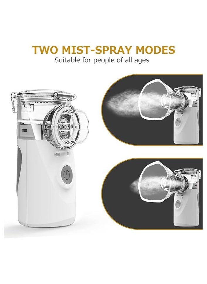 Nebulizer Machine for Adults and Kids Portable Nebulizer of Cool Mist Handheld Mesh Nebulizer Mist Adjustable Steam Inhaler Steam Inhaler for Travel or Home Daily Use