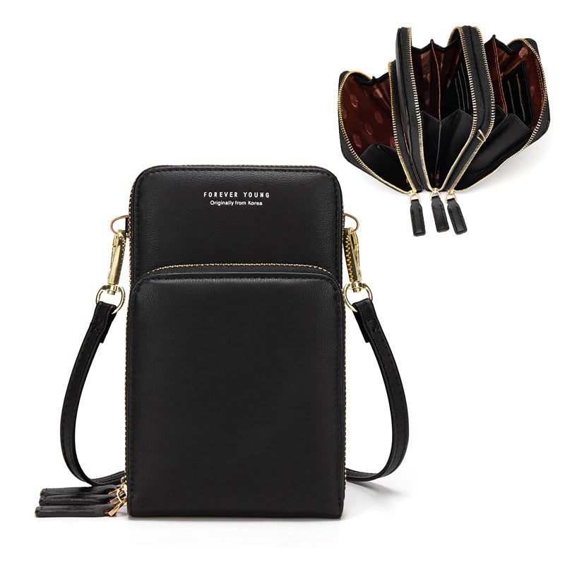My Friday myfriday Small Crossbody Cell Phone Bags for Women, Leather Shoulder Handbags and Purses with 6 Card slots - Image 1