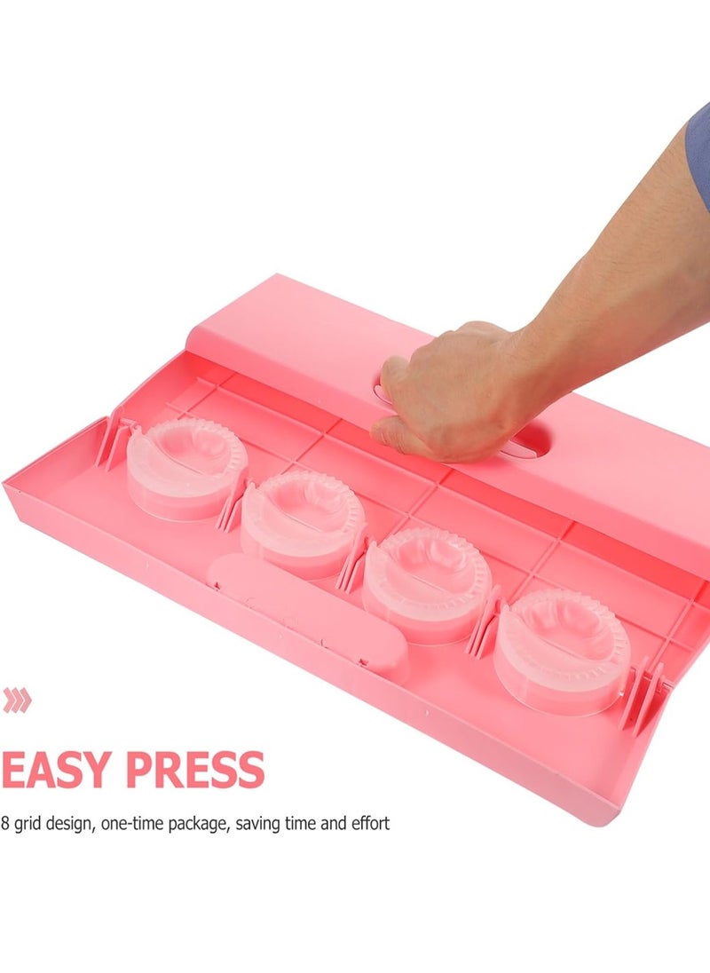 2 Pieces 6 Pcs Dumpling Maker Mould Machine With Skin Press Tool Random Colour