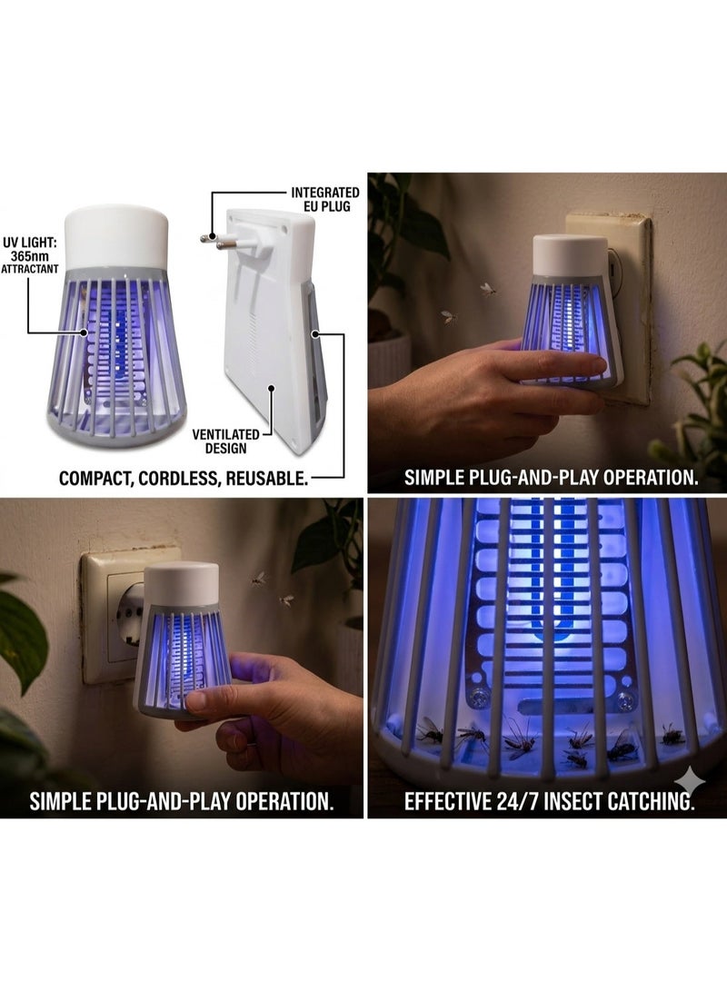 LED UV Mosquito Killer – Plug-in Insect Trap Lamp for Bedroom, Living Room & Travel - Image 2