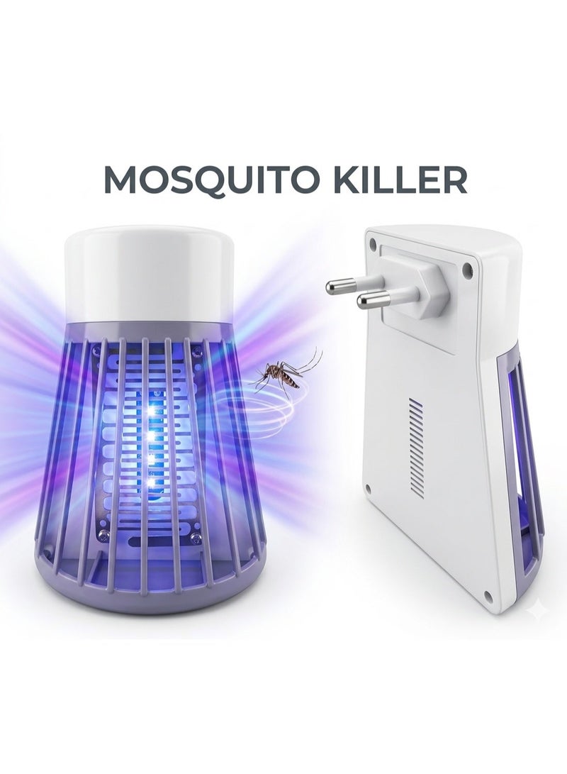LED UV Mosquito Killer – Plug-in Insect Trap Lamp for Bedroom, Living Room & Travel - Image 1