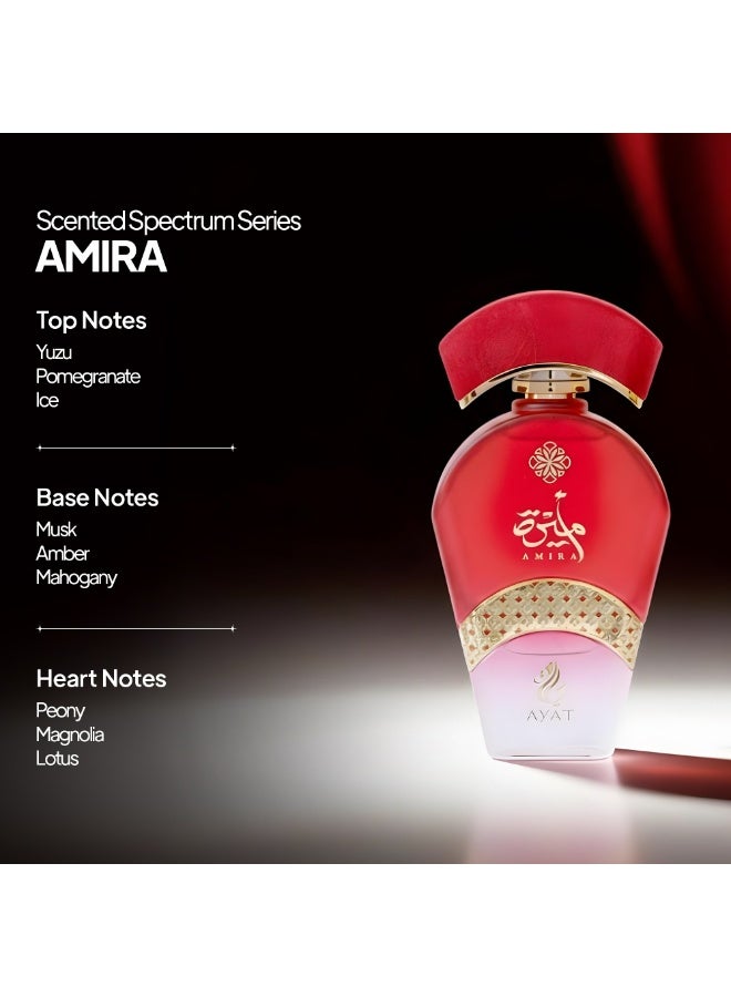 Ayat Perfumes Scented Spectrum Amira – Eau de Parfum 100ml – Oriental Floral Musk – Long Lasting Unisex Perfume Made in Dubai - Image 3