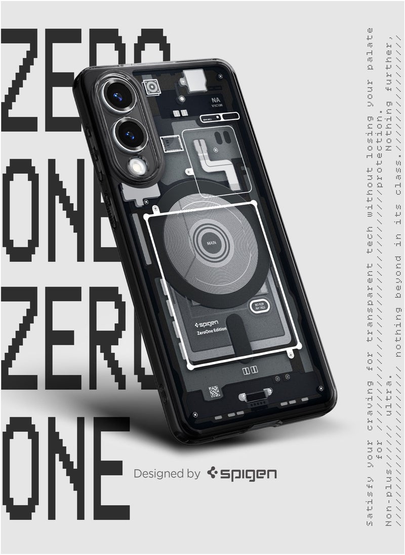 Spigen Ultra Hybrid MagFit for Samsung Galaxy S25 EDGE Case Cover with MagSafe (2025) - Zero One Black  - Image 3