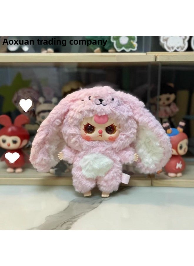 null - Baby Three-Year-Old Plush Series Big Cute Blind Box Trendy Play Doll Pendant Doll Doll Ornaments Keychain-Colour:Three-year-old Baby Lily Rabbit Town Random [6 Non-repeating End Boxes] - Image 1
