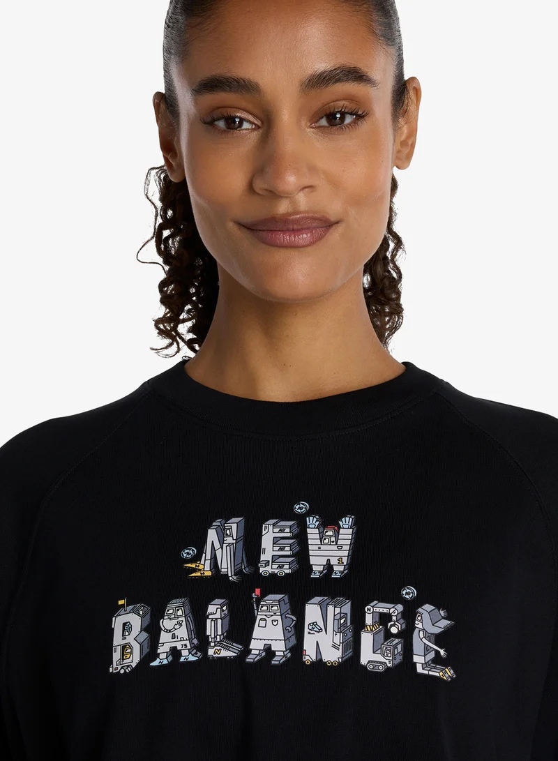 New Balance  Ghica Wordmark Logo T-Shirt for Women | Best Price UAE