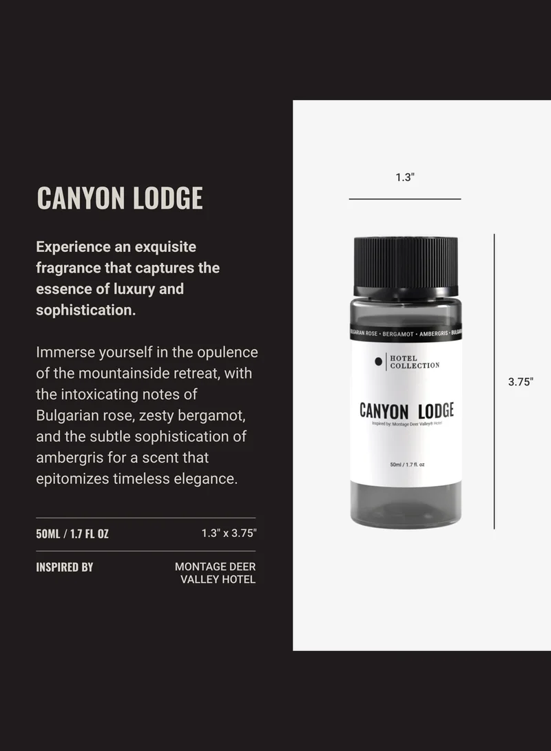 Hotel Collection Canyon Lodge Fragrance Oil Blend - Hotel Inspired for Luxury Essential Oil Diffusers - Aromatherapy Scent Diffuser Oil - Bulgarian Rose, Bergamot, and Ambergris