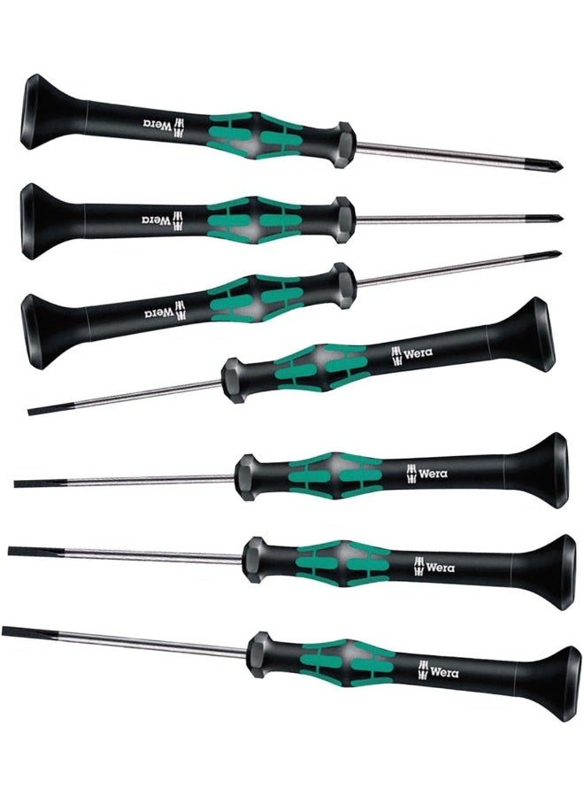 Wera Wera 2035/2050 PH 00-01/7 Kraftform Micro Slotted/Phillips Precision Screwdriver Set  - Image 2