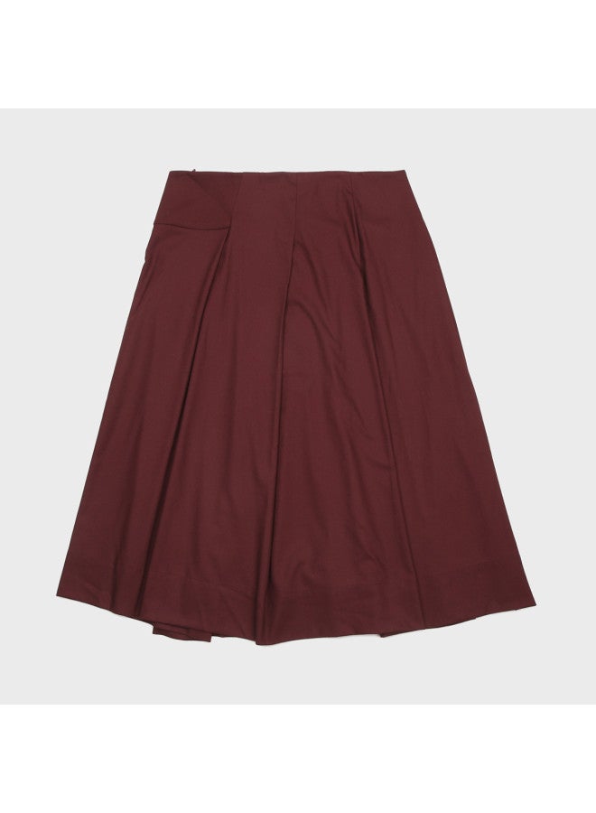 Zara A-Line Midi Skirt With Pleats, Loose Bohemian Style, Flattering And Slimming - Image 3