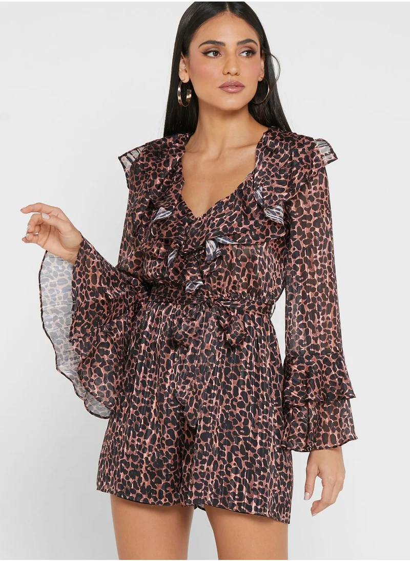 RIVER ISLAND Printed Playsuit