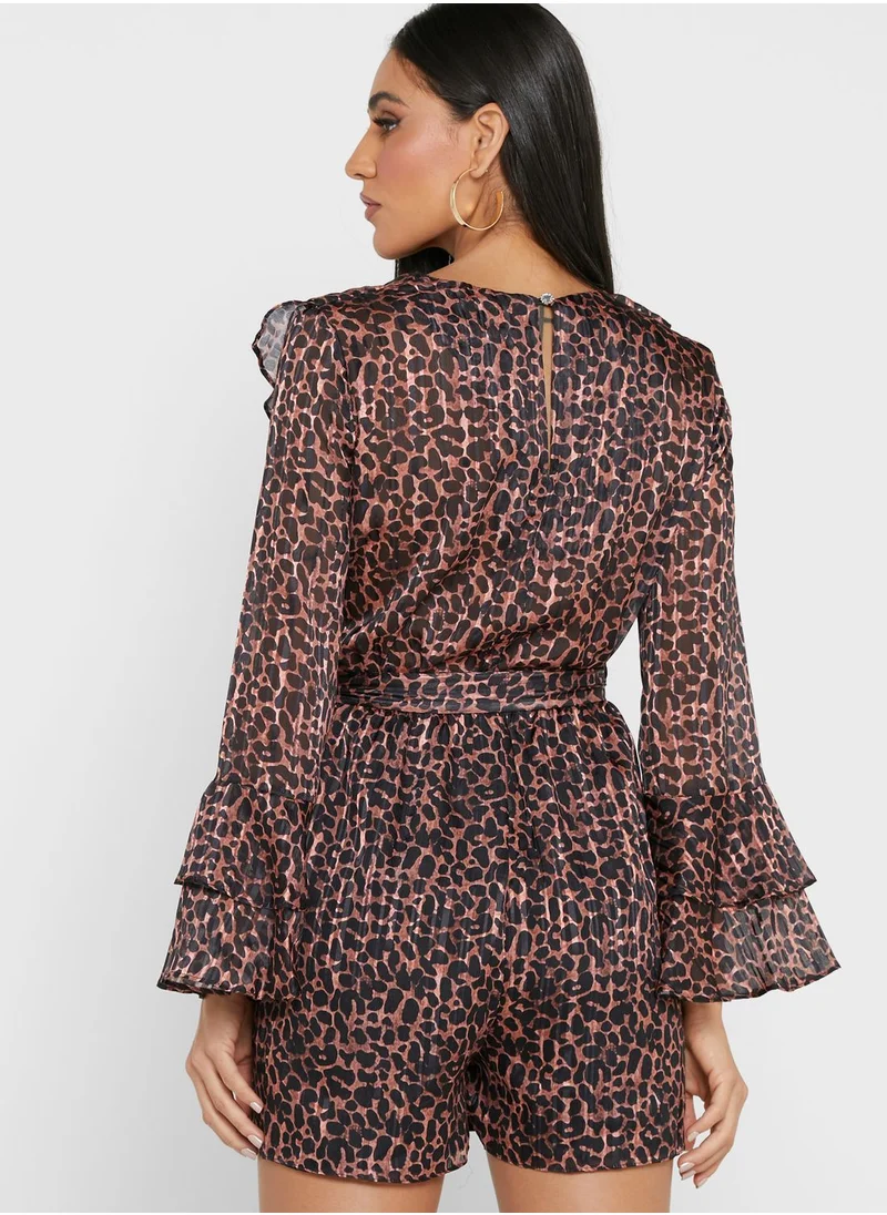 RIVER ISLAND Printed Playsuit