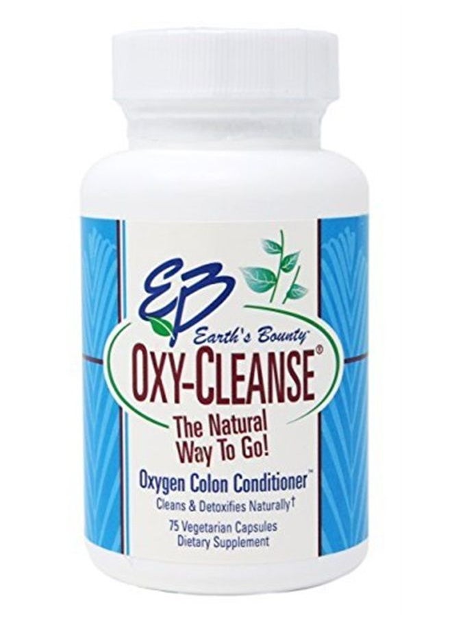 Earth's Bounty Oxy-Cleanse - 75 Vegetarian Capsules - Oxygen Colon Conditioner - Naturally Cleans and Detoxifies - Herb Free  - Image 1
