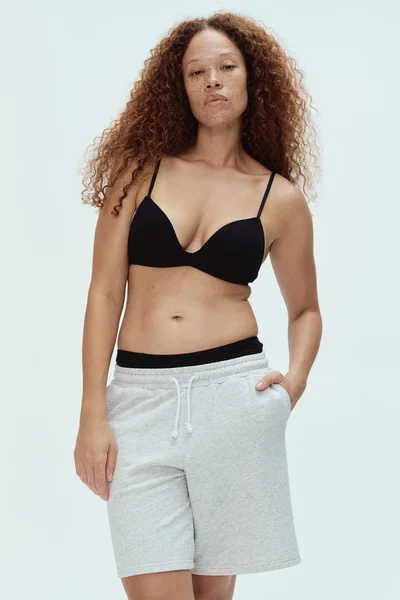 H&M Non-wired cotton push-up bra