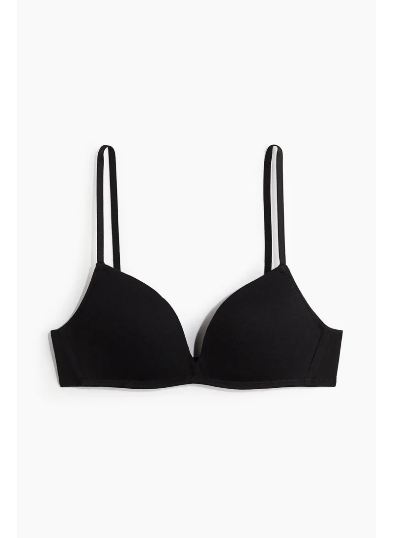 H&M Non-wired cotton push-up bra
