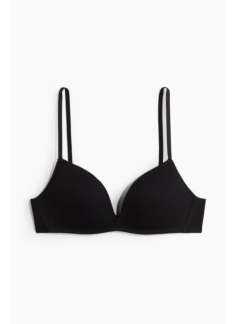 اتش اند ام Non-wired cotton push-up bra