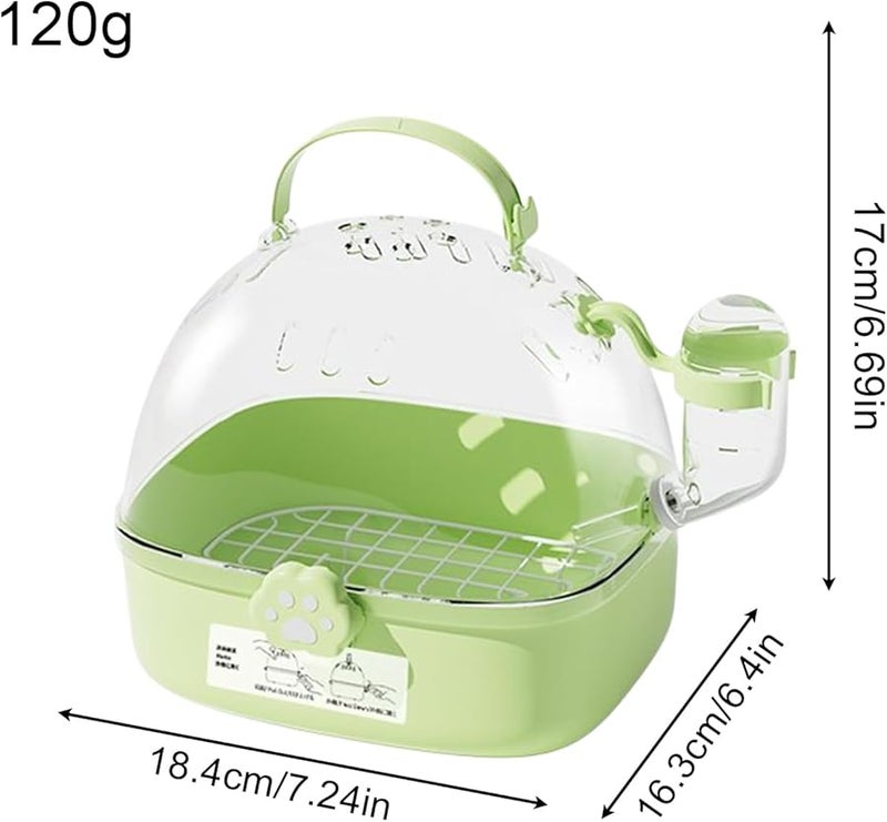 Green Bird Travel Carrier Lightweight Foldable Ventilated Pet Outing Case - Image 3