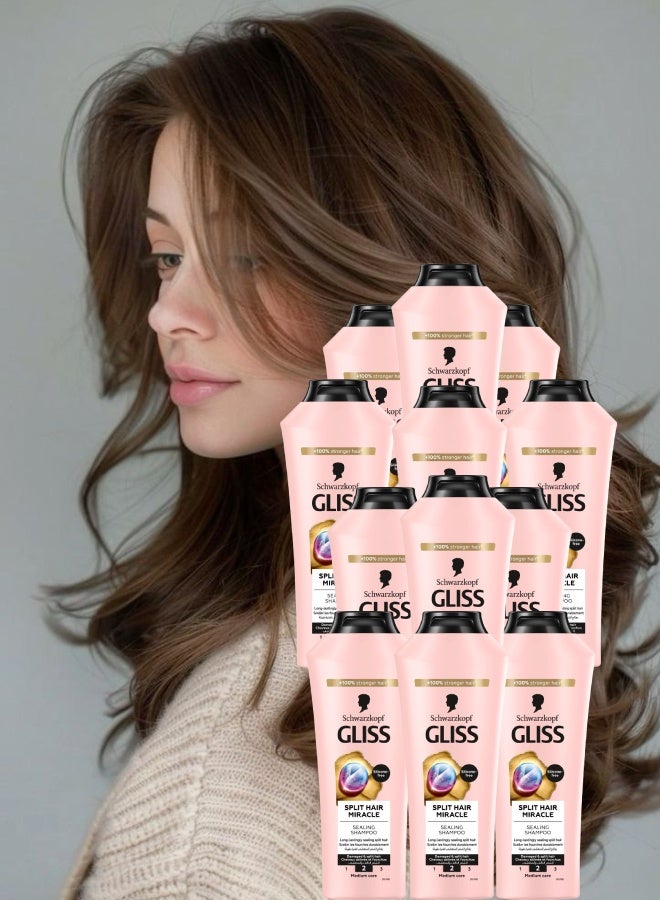 Gliss 12 Pieces Gliss Shampoo Split Hair Miracle 400ML - Image 1