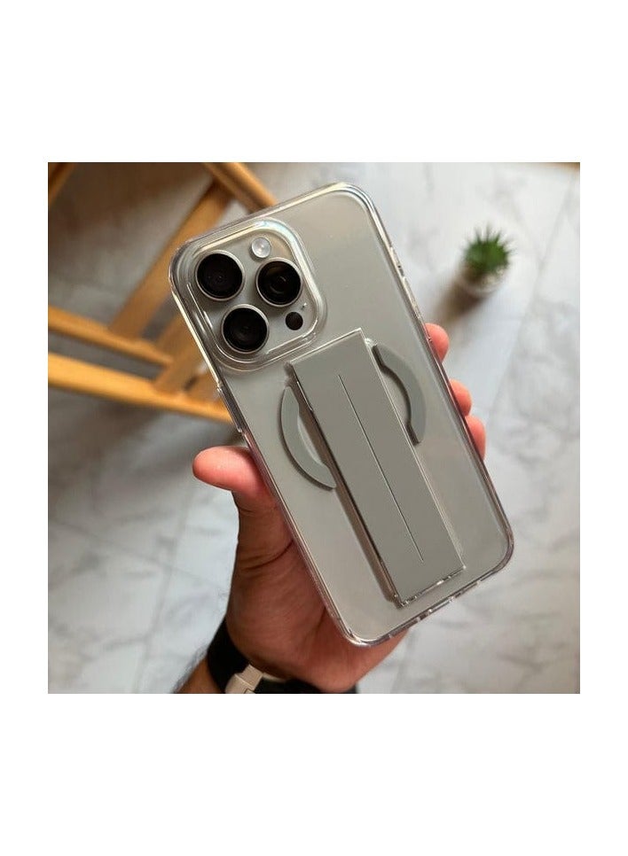 MagSafe Grip Case for iPhone 16 Pro Max – 13ft Drop Protection, Anti-Yellowing Crystal Clear Back, FlexGrip™ One-Hand Secure Hold, MagClick™ Wireless Charging Compatible, Shockproof & Scratch-Resistan  - Image 3