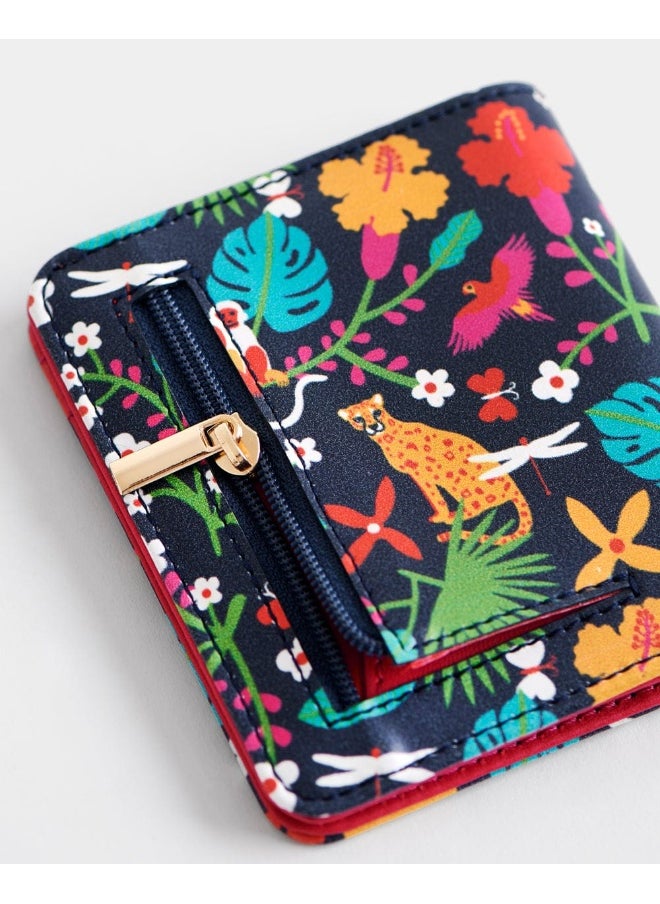 Chumbak Chumbak Women's Polyurethane Madagascar Tales Mini Wallet (Blue), Blue, S, Classic  - Image 2