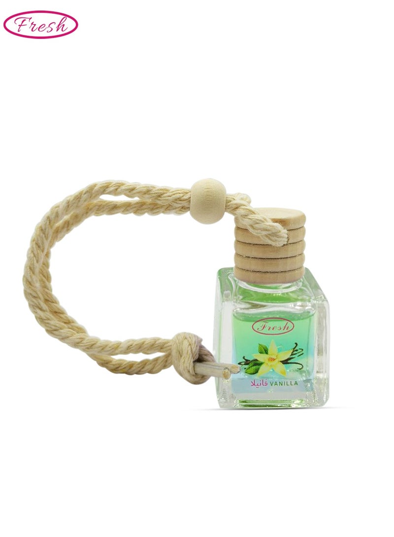 FRESH Vanilla Car Air Freshener - Hanging Perfume Diffuser - Image 1