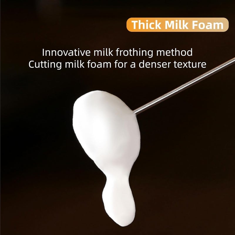 Lullaxx Milk Frother Handheld, Electric Frothers,Coffee Milk Frother, Dough Mixer, Foam Maker, Suitable for Coffee, Milk, Whipping Eggs, Kneading Dough(with stand, black, rechargeable) - Image 3