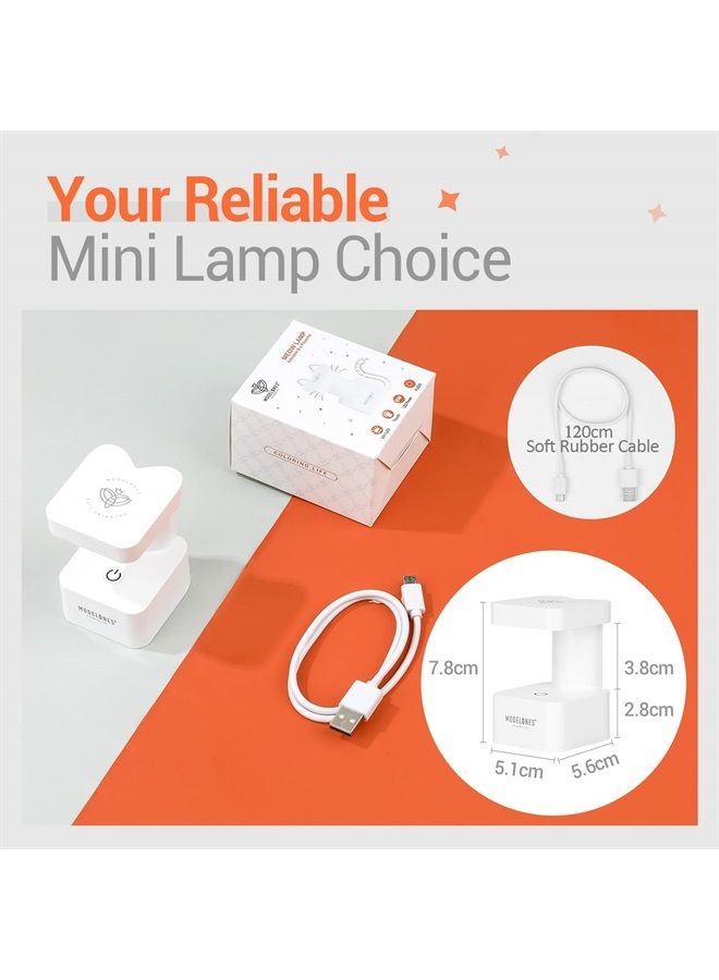 modelones Mini LED Nail Lamp, Innovative Nail Light with 2 Timers for Fast Nail Extension, UV Lamp for Gel Nails, Quick Drying Gel Nail Lamp, Portable USB Nail Dryer for Travel Manicure DIY Nail Art