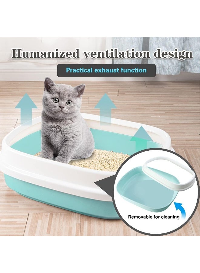 Mumoo Bear Mumoo Bear Cat Litter Box, Large Size With High Sides 47cm x 39cm x 13cm, Pvc Cat Litter Scooper As Gift-Assorted Color  - Image 5